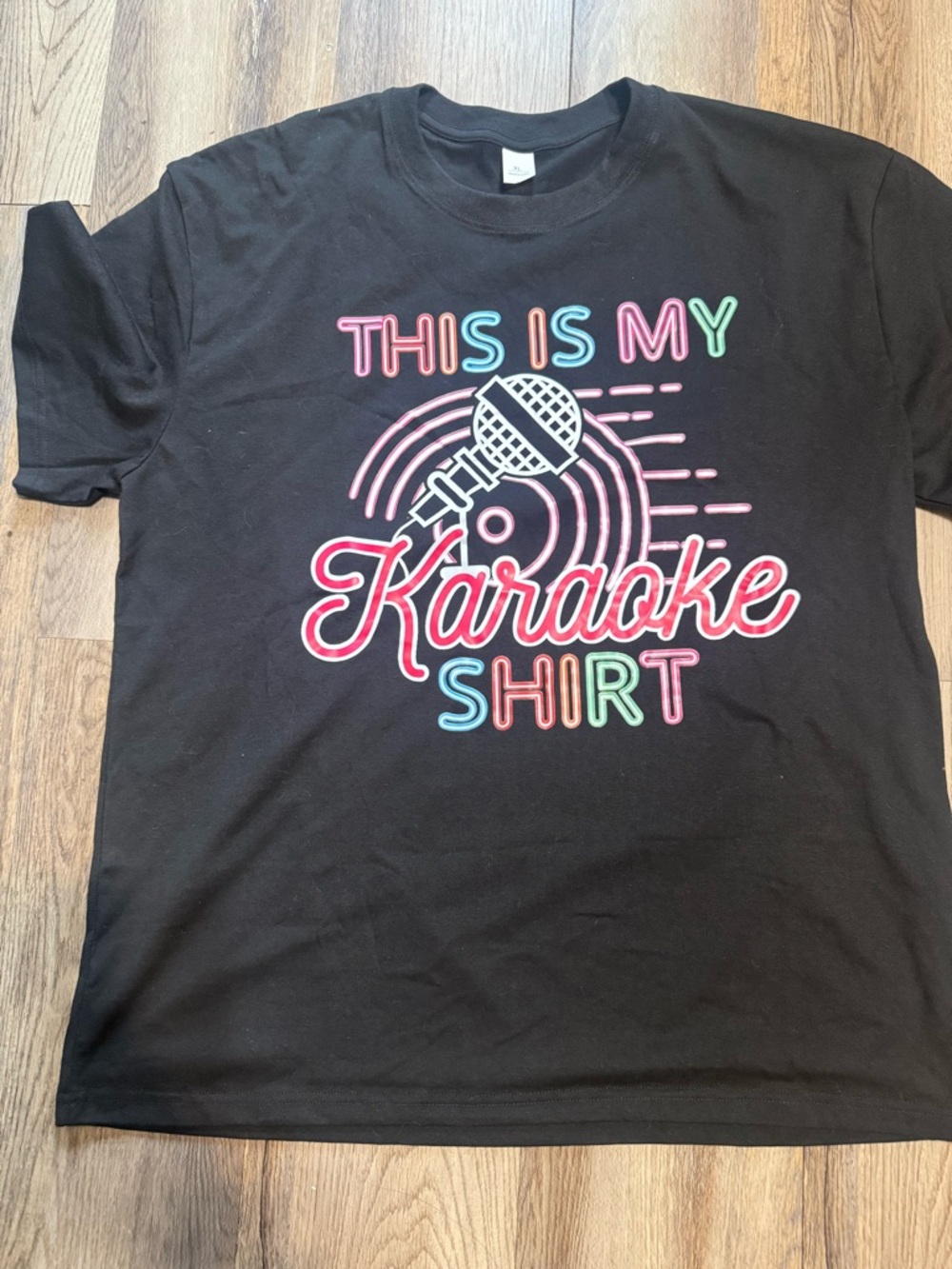 Black "This Is My Karaoke Shirt" Graphic Tee